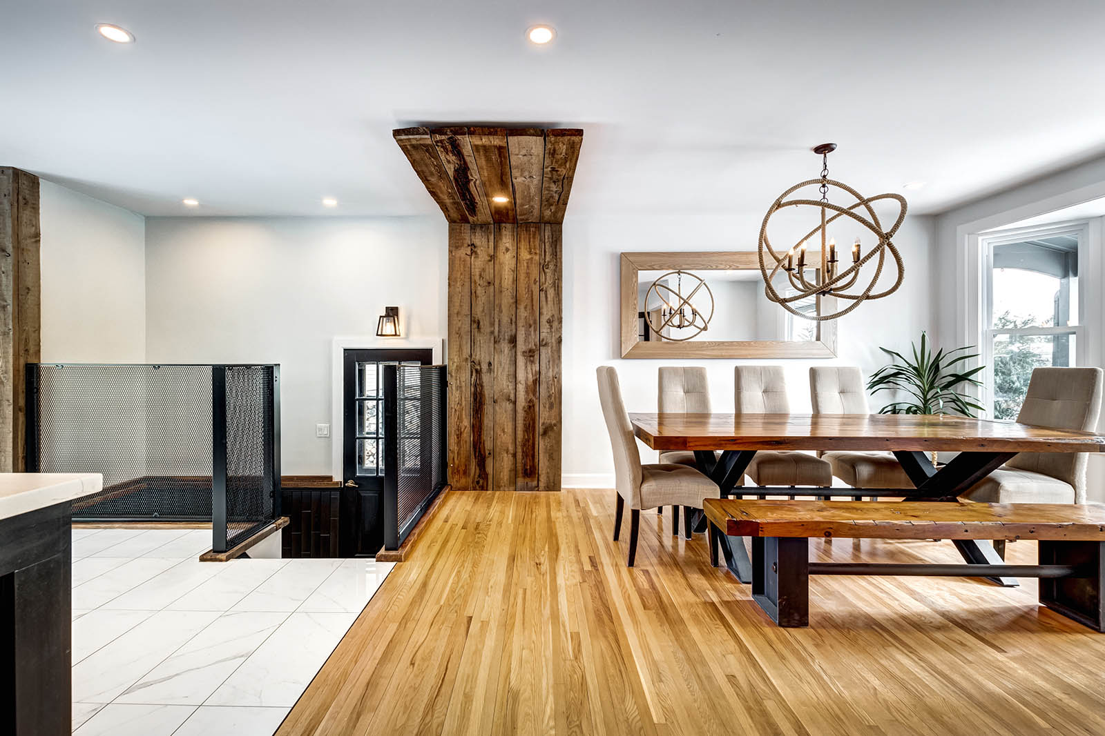 Modern dining room renovation